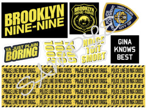Brooklyn 99 Themed Edible Icing Sheet A4 Cake Toppers