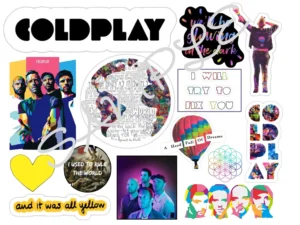 Coldplay Edible Icing Sheet A4 Cake Toppers