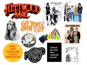 Fleetwood Mac Edible Icing Sheet A4 Cake Toppers
