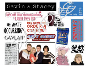 Gavin and Stacey Edible Icing Sheet A4 Cake Toppers