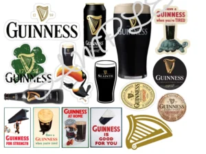 Guinness Edible Icing Sheet A4 Cake Toppers