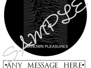Joy Division Unknown Pleasures Personalised Edible Icing Sheet A4 Cake Topper