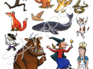 Julia Donaldson/Axel Scheffler Mixed Character Edible Cake Toppers Icing Sheet