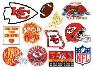 Kansas City Chiefs Edible Icing Sheet A4 Cake Toppers