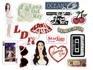 Lana Del Rey Edible Icing Sheet A4 Cake Toppers