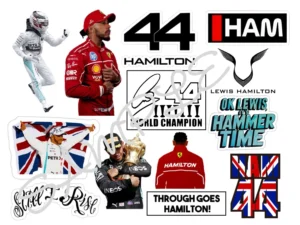 Lewis Hamilton Edible Icing Sheet A4 Cake Toppers