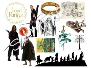 Lord of the Rings Edible Icing Sheet A4 Cake Toppers