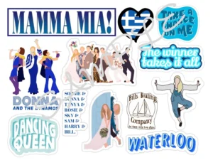 Mamma Mia Edible Icing Sheet A4 Cake Toppers