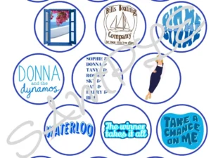 Mamma Mia Edible Icing Sheet x15 Cupcake Toppers