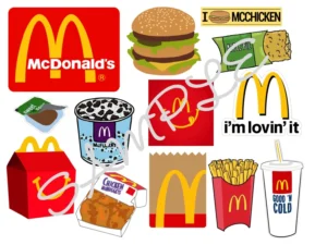 McDonald's Edible Icing Sheet A4 Cake Toppers