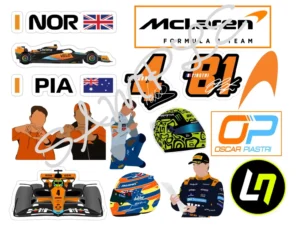 McLaren F1 Edible Icing Sheet A4 Cake Toppers
