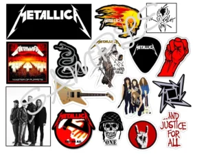 Metallica Edible Icing Sheet A4 Cake Toppers
