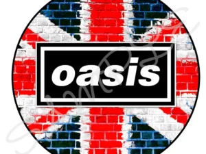 Oasis Themed 7.5" Round Edible Icing Sheet Cake Topper