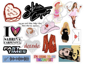 Sabrina Carpenter Edible Icing Sheet A4 Cake Toppers