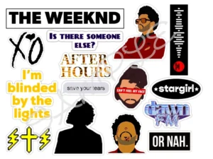 The Weeknd Themed Edible Icing Sheet A4 Cake Toppers
