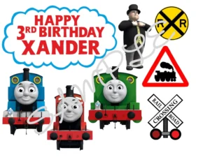 Thomas the Tank Engine Personalised Edible Icing Sheet A4 Cake Toppers