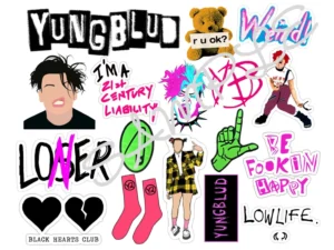 Yungblud Edible Icing Sheet A4 Cake Toppers