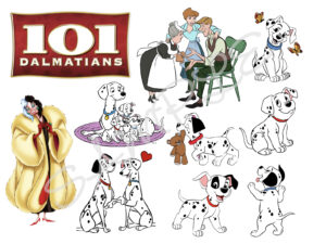 101 Dalmatians Themed Edible Cake Toppers Disney A4 Icing Sheet