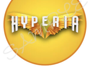 Hyperia Thorpe Park Themed 7.5" Round Edible Icing Cake Topper A4 Sheet