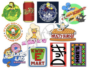 The Simpsons Brands Themed Edible Icing Sheet A4 Cake Toppers
