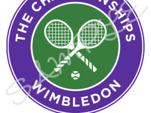 Wimbledon Tennis Themed 7.5" Round Edible Icing Sheet Cake Topper