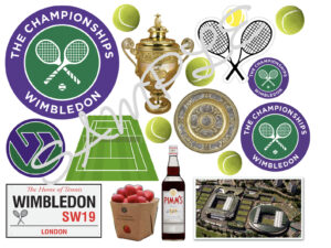 Wimbledon Tennis Edible Icing Sheet A4 Cake Toppers