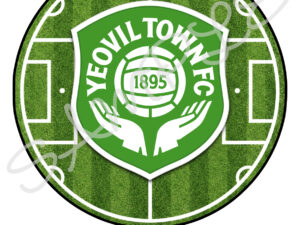 Yeovil Town F.C. 7.5" Round Edible Cake Topper Printed Icing Sheet