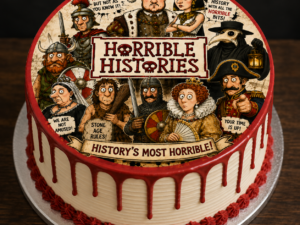 Horrible Histories 7.5inch cake topper A4 Edible Icing Sheet