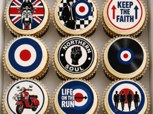 Mod/Mods cupcakes x15 A4 Edible Icing Sheet