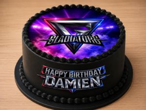 Gladiators 7.5inch personalised edible Icing Sheet A4 Cake Topper
