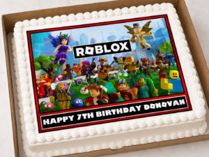 Roblox Themed Edible Icing Costco / Asda Cake Topper A3 Edible Icing Sheet