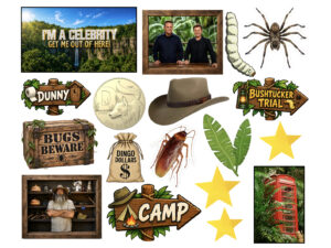 I'm a Celebrity GMOOH Edible Icing Sheet A4 Cake Toppers