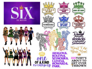 Six the Musical Edible Icing Sheet A4 Cake Toppers