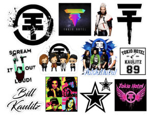 Tokio Hotel inspired Edible Icing Sheet A4 Cake Toppers