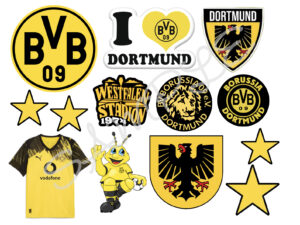 BVB Borussia Dortmund Edible Icing Sheet A4 Cake Toppers