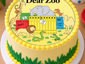 Dear Zoo 7.5inch Edible Icing Sheet A4 Cake Topper