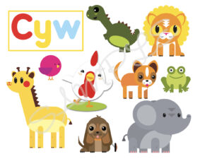 Cyw a'i Ffrindiau Themed Edible Cake Toppers A4 Icing Sheet