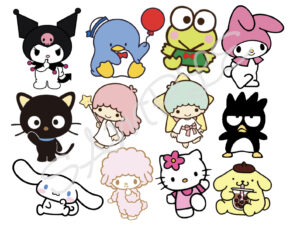 Hello Kitty and Friends Themed Edible Icing Sheet A4 Cake Toppers
