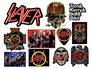 Slayer Themed Edible Icing Cake Toppers A4 Icing Sheet Thrash Metal Band