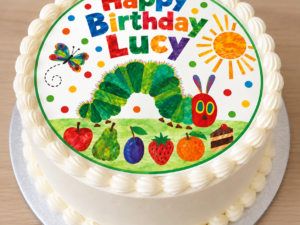 Personalised The Very Hungry Caterpillar inspired Edible Icing Sheet A4 Cake topper