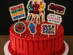 Heathers the Musical Card Cake Toppers