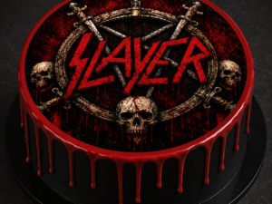 Slayer band Edible 7.5" Round Cake Topper