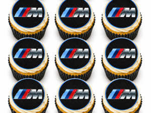 BMW M Power Series Motorsport Logo Edible Cupcake Toppers x15 A4 Icing Sheet